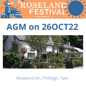 AGM on 26 Oct 22 at Roseland Inn